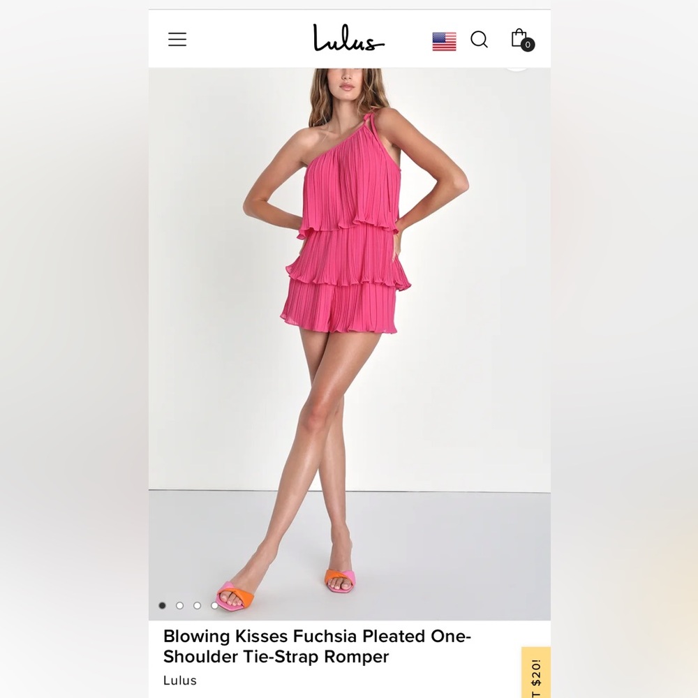Lulus pink romper